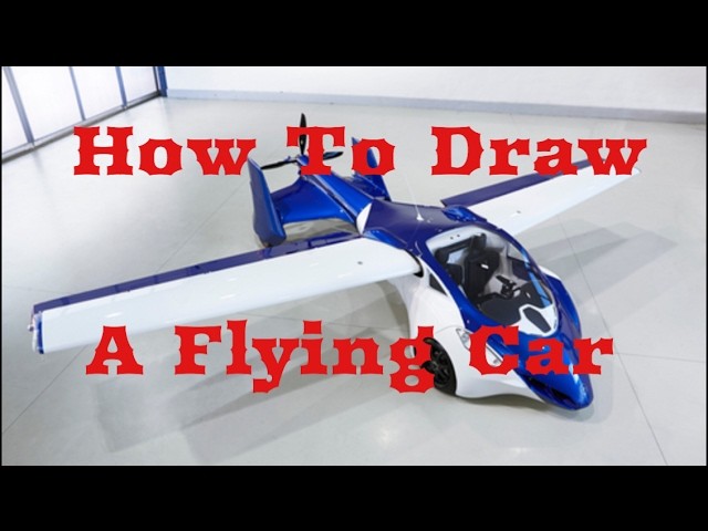 How To Draw A Flying Car!!(EASY)