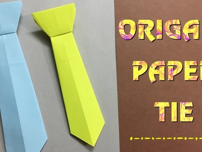 How To Make A Paper Neck-tie. Easy craft tutorial for beginners (HD)