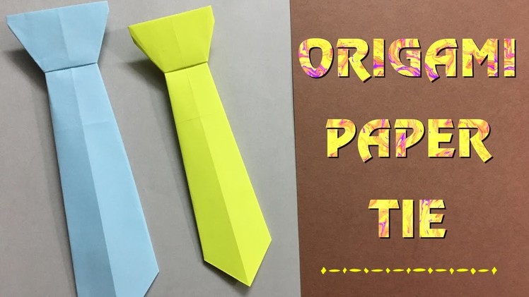 How To Make A Paper Neck-tie. Easy craft tutorial for beginners (HD)