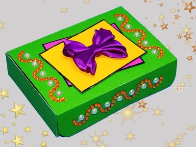 How to make gift box easy. DIY crafts: Paper GIFT box making. DIY ideas gift. Julia DIY