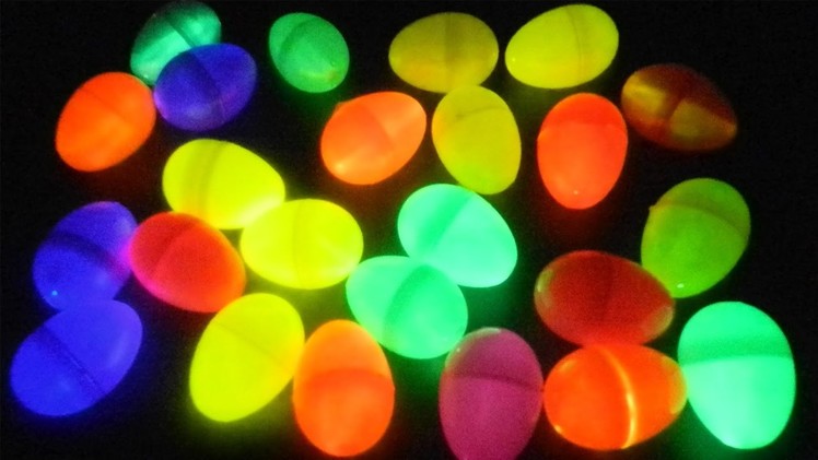 How To Make Glow In The Dark Easter Eggs! Kids Craft!