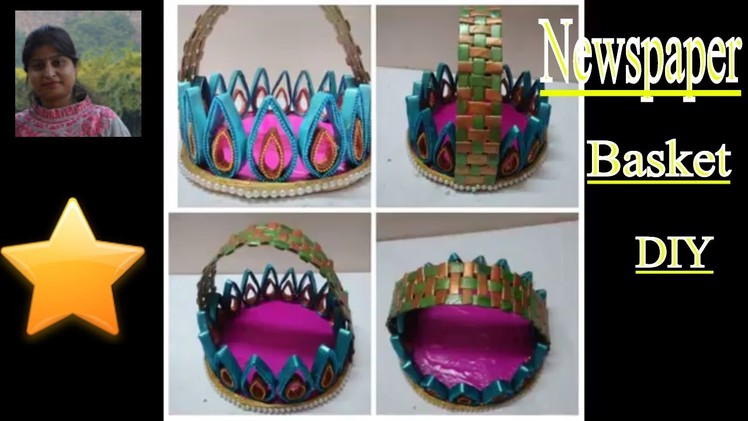 How to Make Newspaper Basket || Newspaper Craft || Wedding Basket || Nidhi Jain