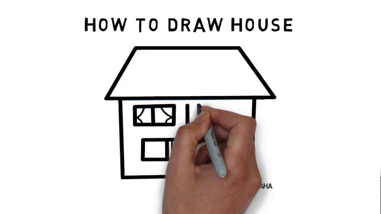 Draw, Learn How to Draw a House Very Easy for Kids, How to draw grapes ...