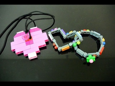 Lego Medallion.Necklace & Bracelet DIY, art & craft, life hack