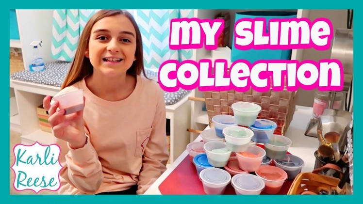MY SLIME COLLECTION ~ INCLUDING GLITTER & CANDLE SLIME!