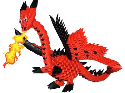 ORIGAMI 3D - DRAGON. DRAGO TRAILER