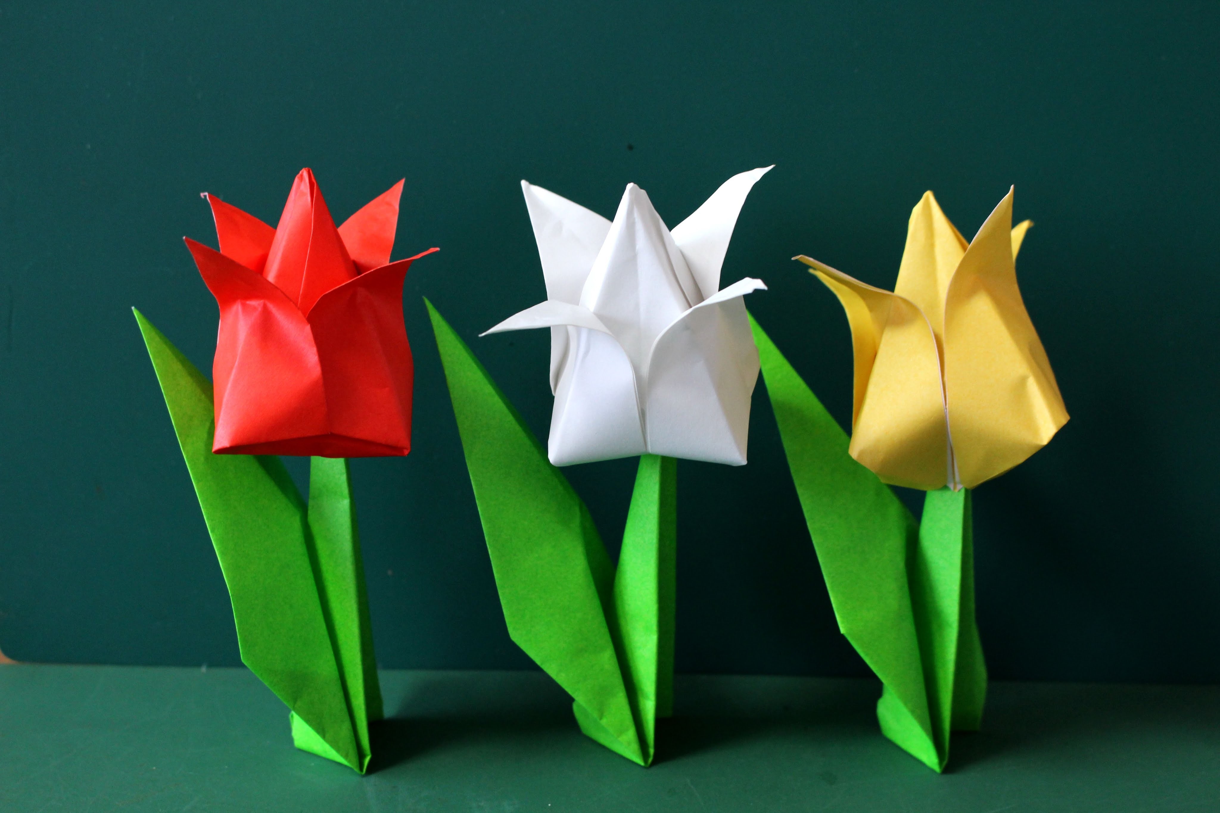 Оригами тюльпан в подготовительной группе