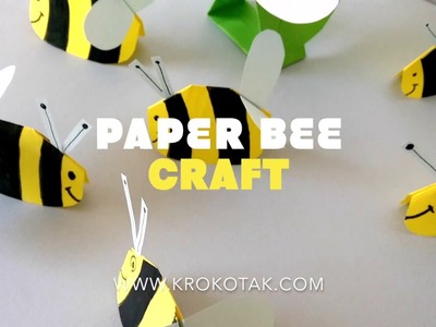 Paper bee craft
