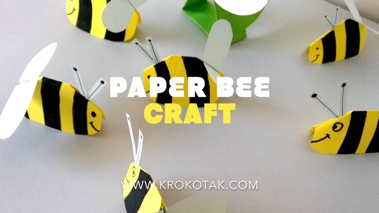 Paper bee craft