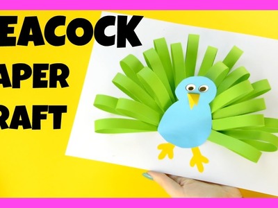 Peacock Paper Craft | kindergarten craft idea