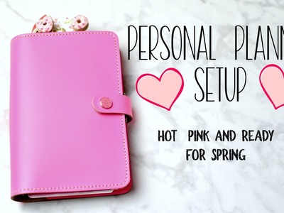 Personal Planner Setup. Hot Pink and Ready for Spring
