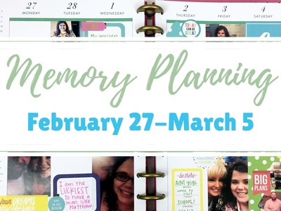 Plan With Me- Memory Planner- February 27-March 5