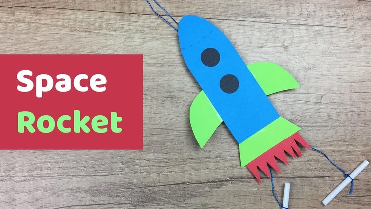 Space rocket craft for kids, super easy to make! Great toy and activity.