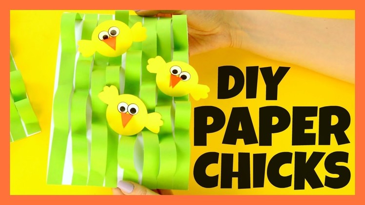 Spring Chicks Paper Craft for Kids