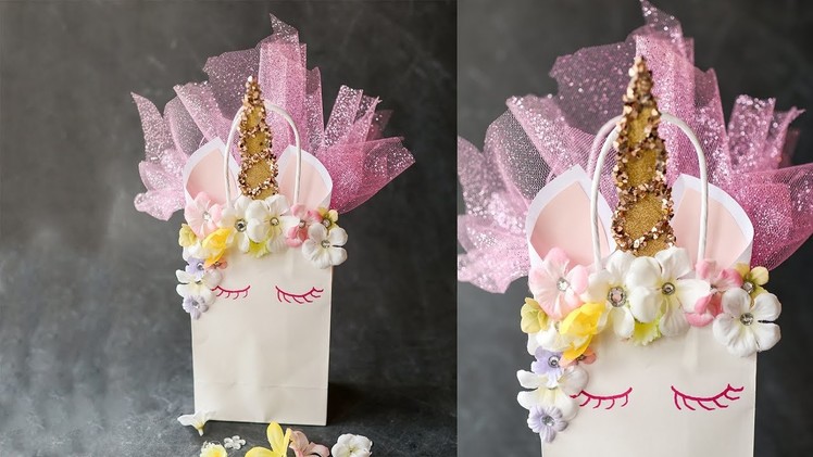 Unicorn Gift Bag Craft Tutorial