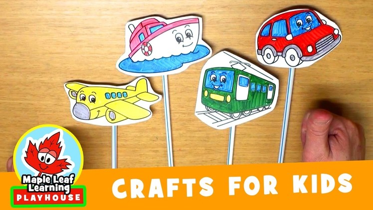 Vehicle Craft for Kids | Maple Leaf Learning Playhouse
