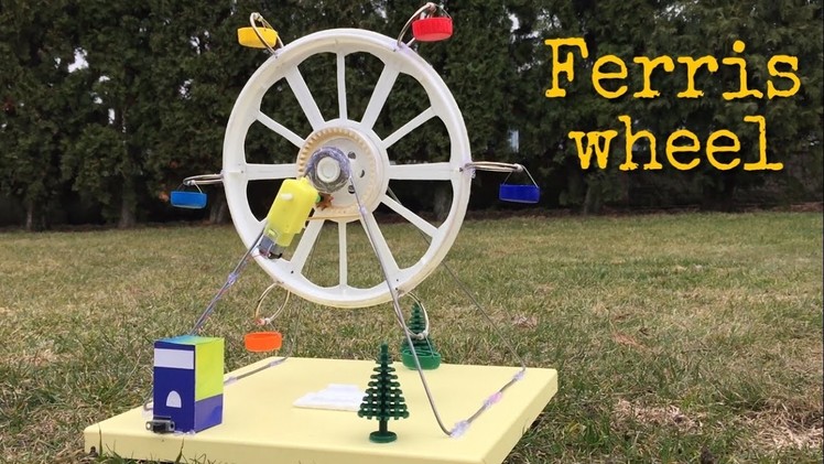Wow! Amazing DIY Toy - How to Make an Electric Ferris Wheel at Home