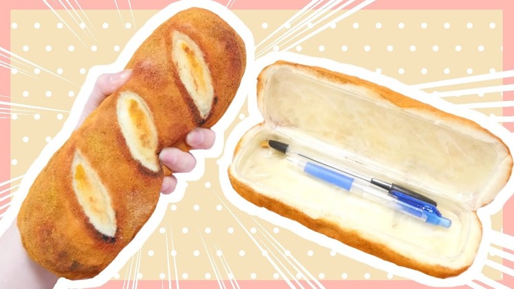 Back to School DIY | How to make Pencil Case Bread Squishy