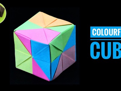Colourful Cube - DIY Modular Origami Tutorial by Paper Folds