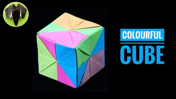 Colourful Cube - DIY Modular Origami Tutorial by Paper Folds