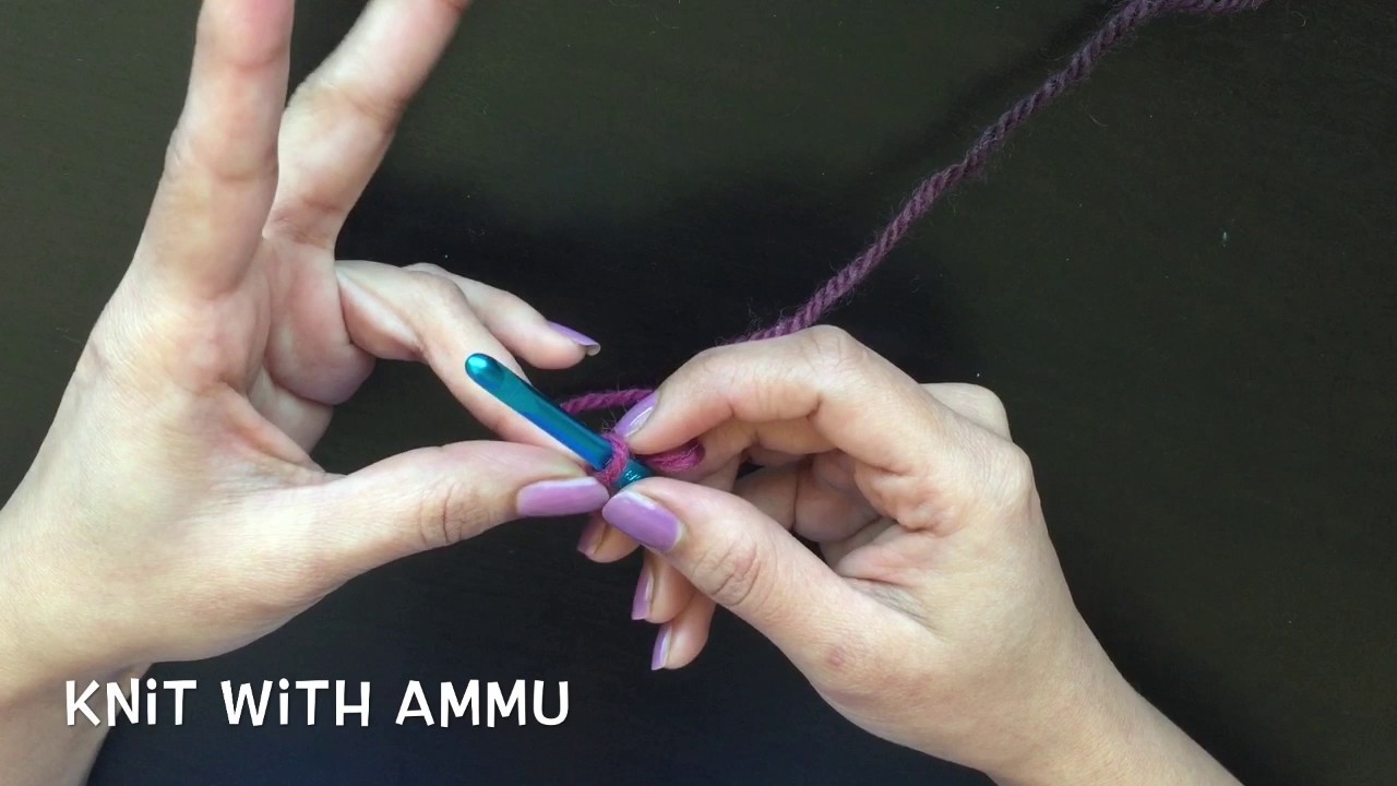 Crochet Basics In Malayalam - Slip Knot & Chain Stitch