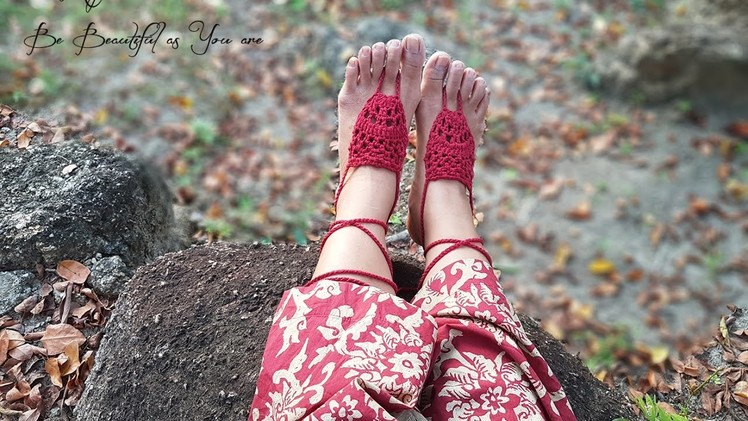 Crochet DIY Barefoot sandals