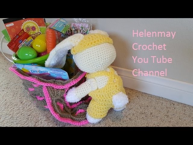 Crochet Hearts Easter Basket Part 2 of 2 DIY Video Tutorial