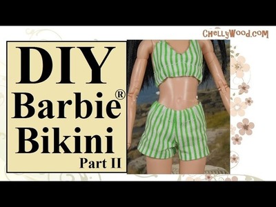 DIY Barbie® Clothes Patterns & Tutorials: Retro Bikini Bottom or Shorts