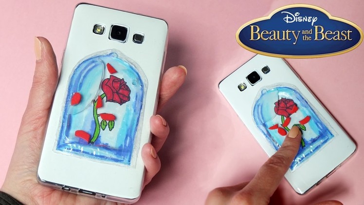 DIY Beauty And The Beast LIQUID PHONE CASE