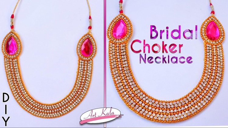 DIY: Bridal Choker | Bridal Silk Thread Necklace at Home | Tutorial | Artkala 148