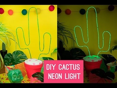 DIY Cactus Neon Rope