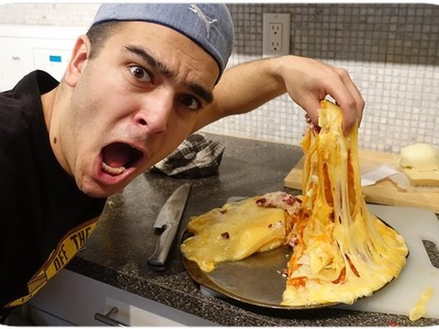 DIY CHEESIEST PIZZA EVER! WORLD RECORD! (10 TYPES OF CHEESE)