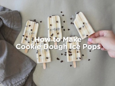 DIY Cookie Dough Ice Pops