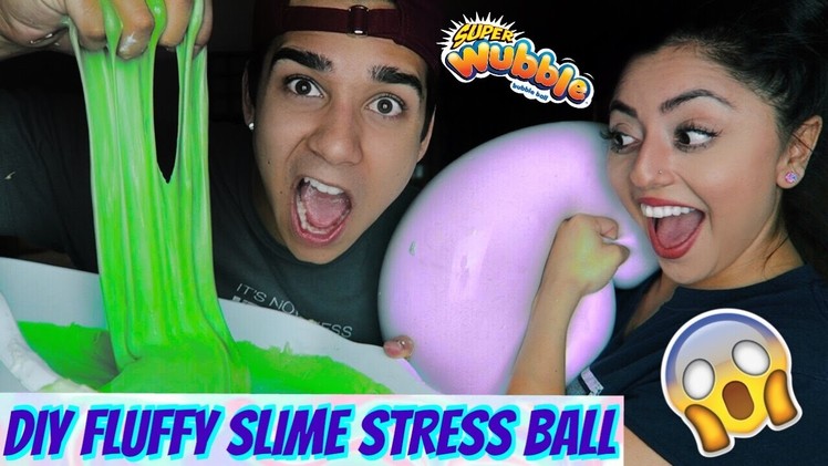 DIY FLUFFY SLIME STRESS BALL! | JAZMINE AND NICK
