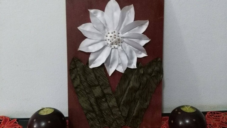 DIY Home Decor - How to Make a Fabric Flower for Wall Decor + Tutorial !