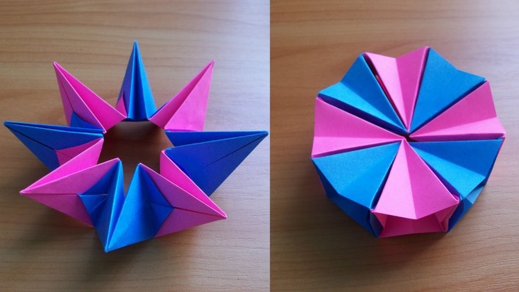 DIY How To Fold an Easy Origami Magic Circle Fireworks. Fun Paper Toy Not Only For Kids