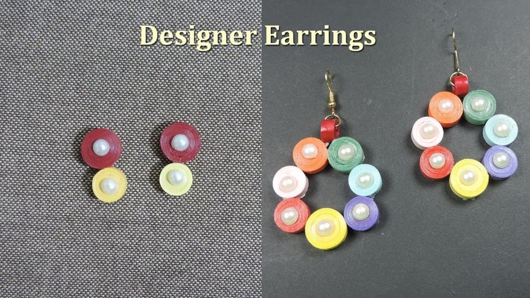 DIY | How to make Paper Quilling Earrings at Home