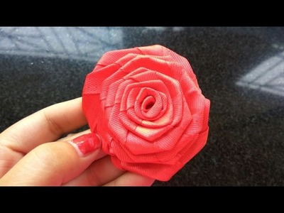DIY | How to make Rose Flower of Satin Ribbon | Flower making | Flowers for decoration