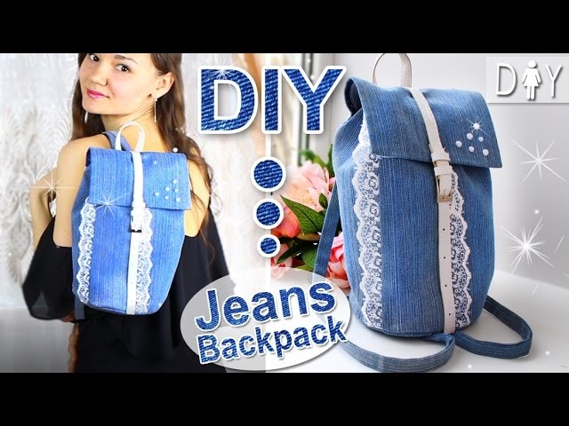 DIY Jeans Backpack Tutorial | Fashion MUST HAVE | Denim BackPack