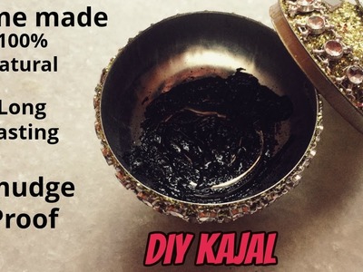 DIY Kajal.Kohl | Smudge Proof| Long Lasting | Super Black | काजल | Homemade 100% Natural Kajal