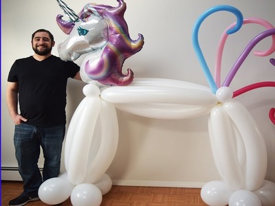 DIY Lifesize Balloon Unicorn Party Decoration Tutorial Idea  Awesome!