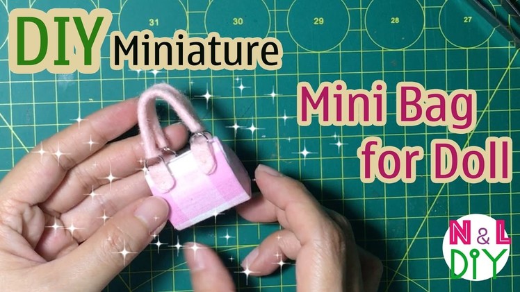 DIY Miniature Bag for Doll | Dollhouse