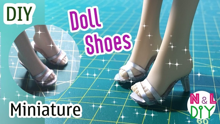 DIY Miniature Doll Shoes | How to make Shoes for your Doll | Dollhouse