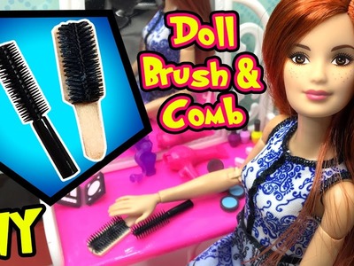 DIY Miniature Dollhouse Brush and Comb - Easy Barbie Doll Miniatures - Making Kids Toys