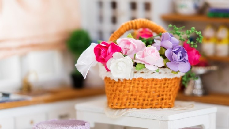 DIY Miniature Flower Basket Tutorial - Nendoroid & Doll Accessories