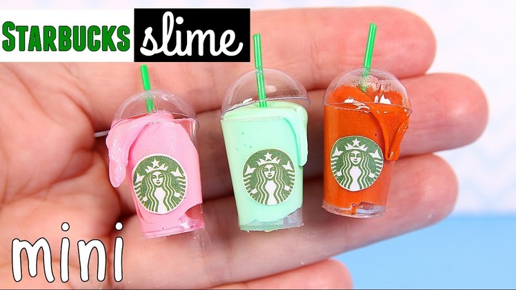 DIY Miniature Starbucks Slime & Miniature Slime Supplies
