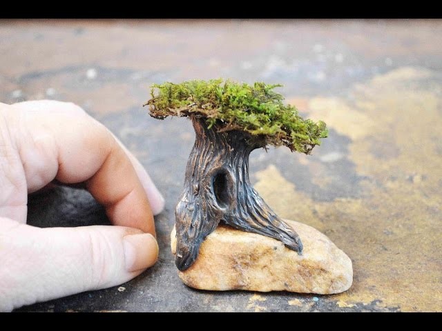 DIY Moss Tree With Polymer Clay