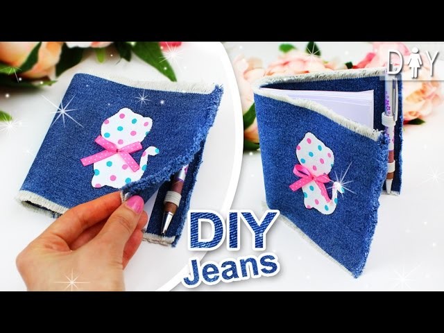 DIY ORGANIZER PLANNER ???? CUTE JEANS NOTEPAD for Lady (Tutorial)