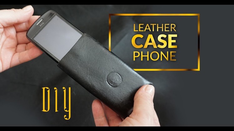 DIY phone case leather  - easy to make case for any phone e.x. iphone