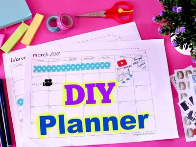 DIY Planner Ideas Under 200Rs + Giveaway ( Organisation and Desk Decor ) DIY Planner- 2017